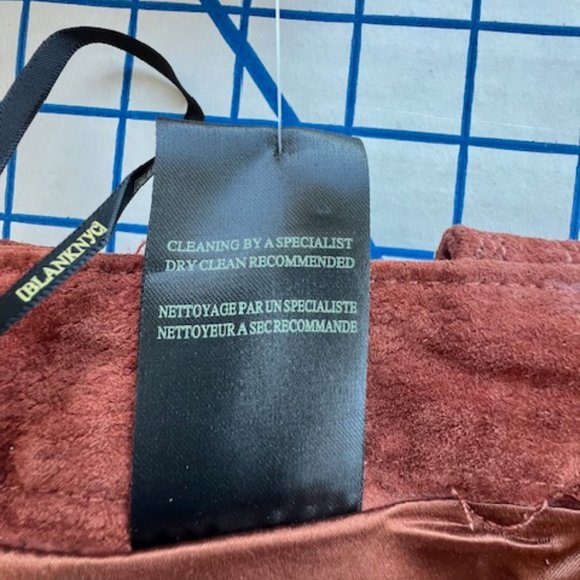 GENUINE SUEDE New w/ Tags FREE PEOPLE x Blank NYC SUN VALLEY SKIRT Size 31 US 12 - Picture 11 of 11